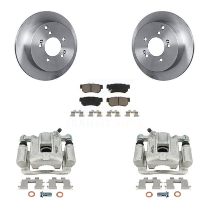 Rotor d'étrier de frein à disque arrière et Kit de plaquettes en céramique pour Hyundai Santa F 2001 – 2006
