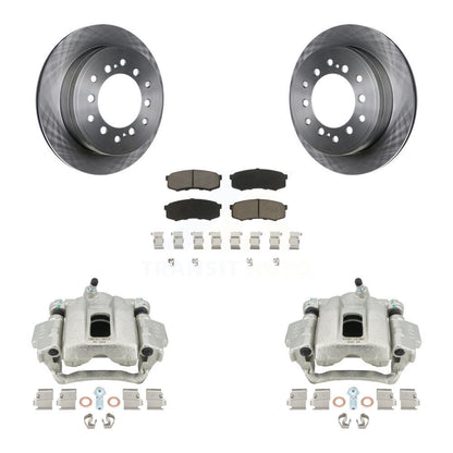 Rotors d’étrier de frein à disque arrière et kit de plaquettes en céramique pour Toyota FJ Cruise 2010-2014
