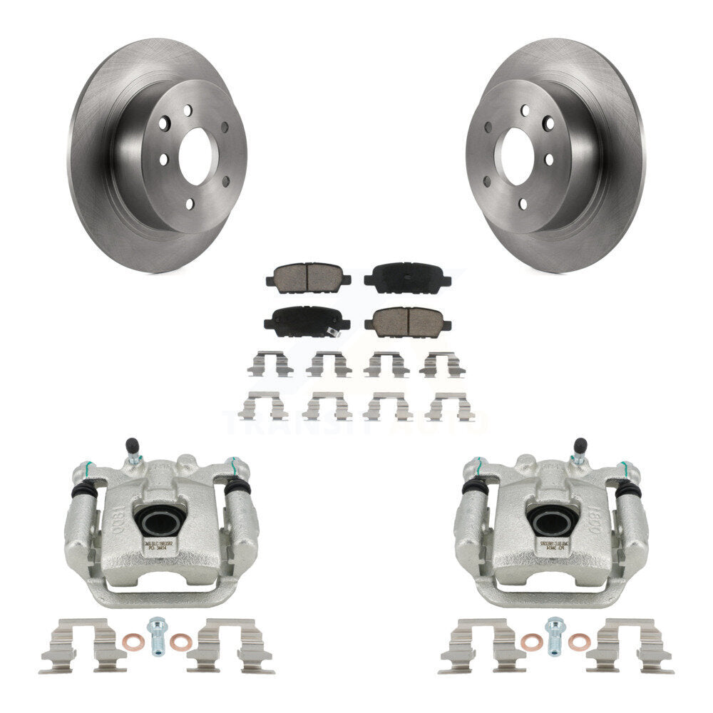 Kit de rotors d'étrier de frein à disque arrière et de plaquettes en céramique pour Nissan Sentra Juke