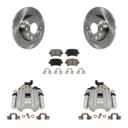 Kit de rotors d'étrier de frein à disque arrière et de plaquettes en céramique pour Volkswagen Jetta