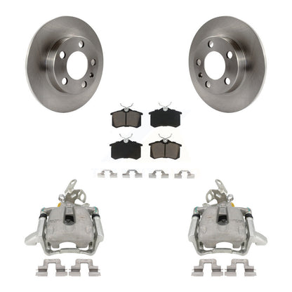 Kit de rotors d'étrier de frein à disque arrière et de plaquettes en céramique pour Volkswagen Jetta