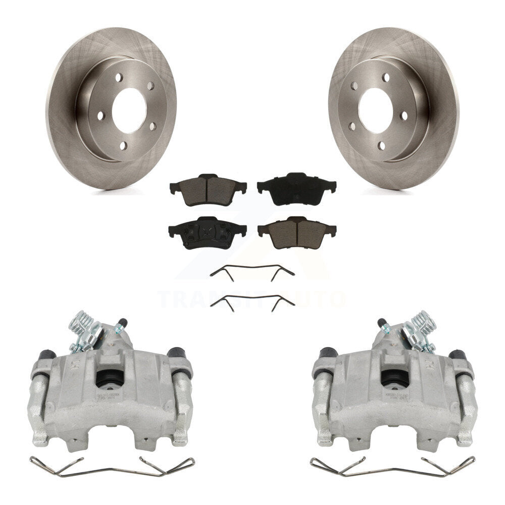 Kit de rotors d'étrier de frein à disque arrière et de plaquettes en céramique pour Mazda 3 2.0L 2004 – 2005