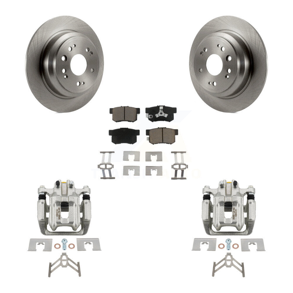 Rotors d'étrier de frein à disque arrière et Kit de plaquettes en céramique pour Honda Crosstou 2012 – 2015