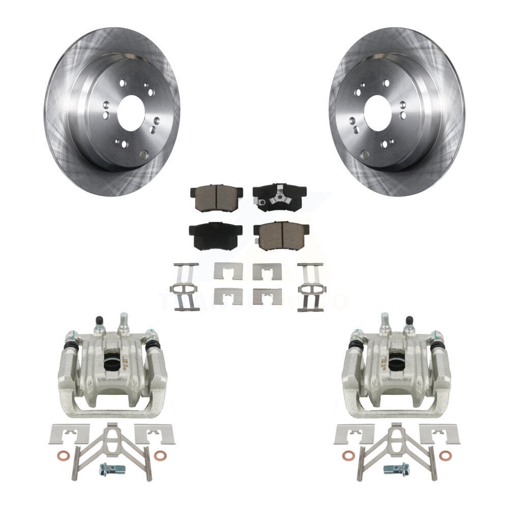 Kit de rotors d'étrier de frein à disque arrière et de plaquettes en céramique pour Honda CR-V Acura RDX
