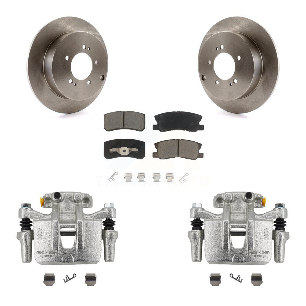 Rotors d'étrier de frein à disque arrière et Kit de plaquettes en céramique pour Mitsubishi Lancer Outlande
