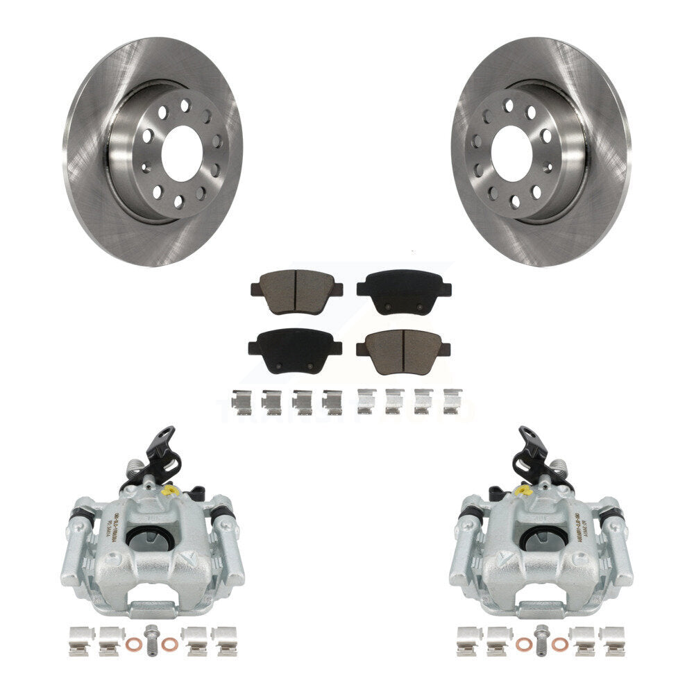 Rotor d'étrier de frein arrière et Kit de plaquettes en céramique, pour Volkswagen Jetta Golf Passat Aud