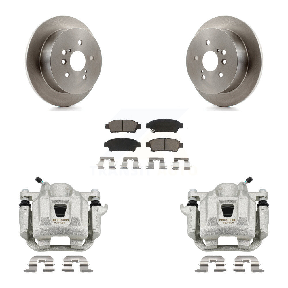 Kit de rotors d'étrier de frein à disque arrière et de plaquettes en céramique pour Toyota Sienna 2004-2010