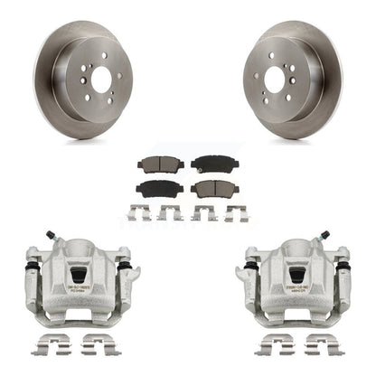 Kit de rotors d'étrier de frein à disque arrière et de plaquettes en céramique pour Toyota Sienna 2004-2010