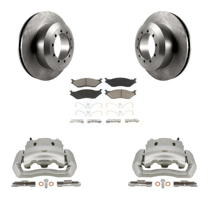 Kit de Rotor d'étrier de frein arrière et de plaquettes en céramique, pour Ford E-550 Super Duty F-450 F-55