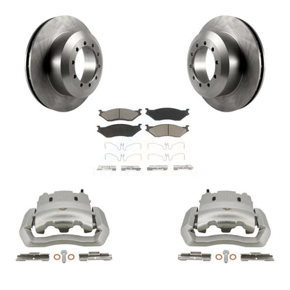 Kit de Rotor d'étrier de frein arrière et de plaquettes en céramique, pour Ford E-550 Super Duty F-450 F-55