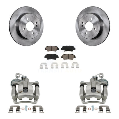 Kit de rotors d'étrier de frein à disque arrière et de plaquettes en céramique pour Hyundai Accen 2012 – 2016