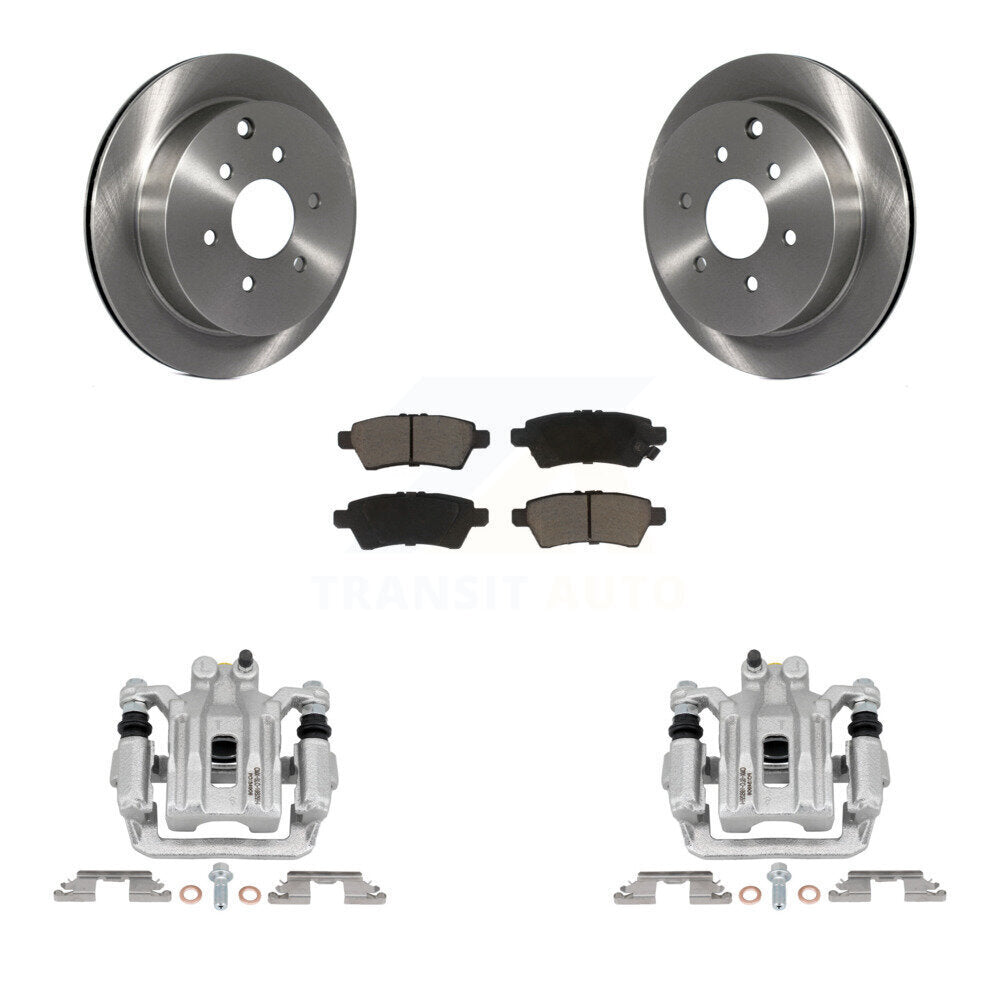 Kit de rotors d'étrier de frein à disque arrière et de plaquettes en céramique pour Nissan Xterra 2006-2007
