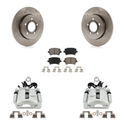 Kit de rotors d'étrier de frein à disque arrière et de plaquettes en céramique pour Audi A4 Quattro