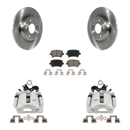 Rotors d'étrier de frein arrière et kit de plaquettes en céramique pour Audi A4 Quattro Convertible 2009
