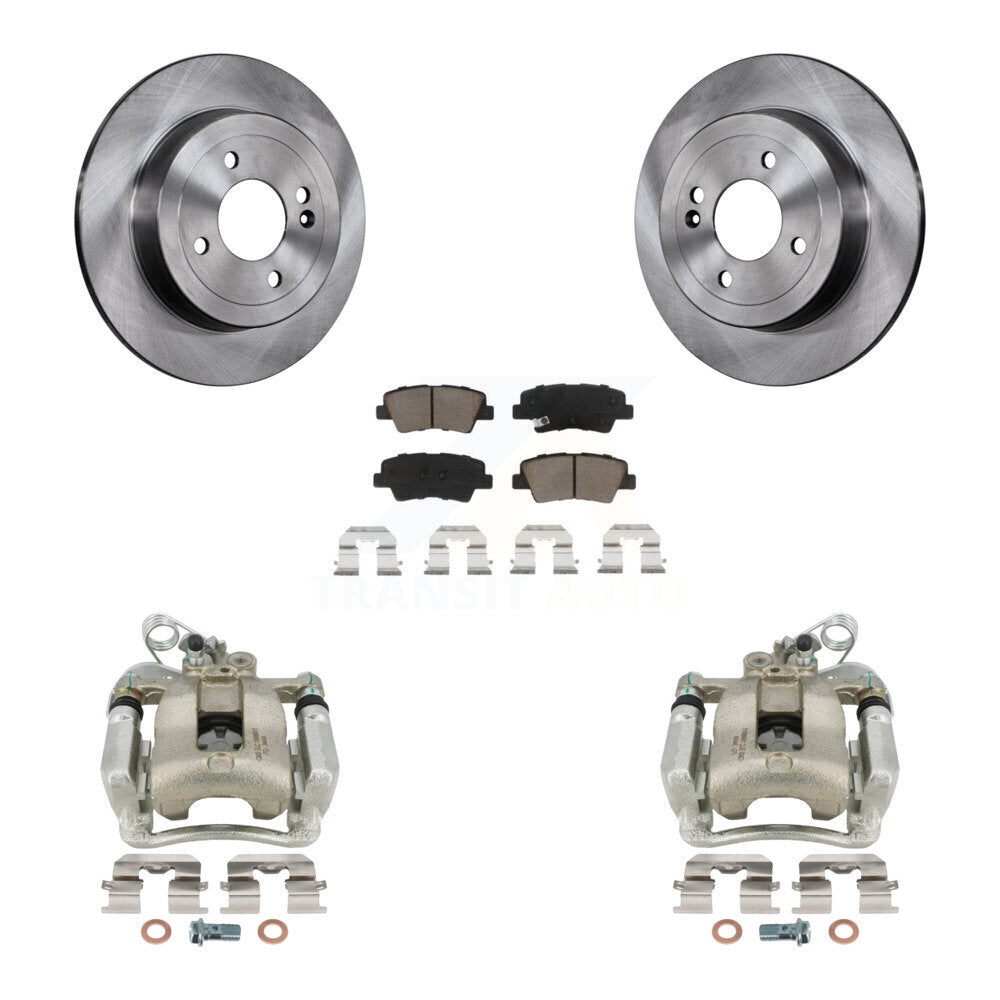 Kit de rotors d'étrier de frein à disque arrière et de plaquettes en céramique pour Kia Rio KC8-100464C