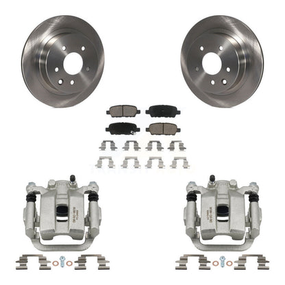 Kit de rotors d'étrier de frein à disque arrière et de plaquettes en céramique pour INFINITI G35 KC8-100474