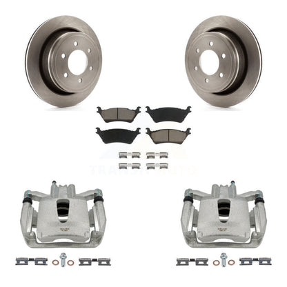 Kit de rotors d'étrier de frein à disque arrière et de plaquettes en céramique pour Ford F-150 KC8-100484C