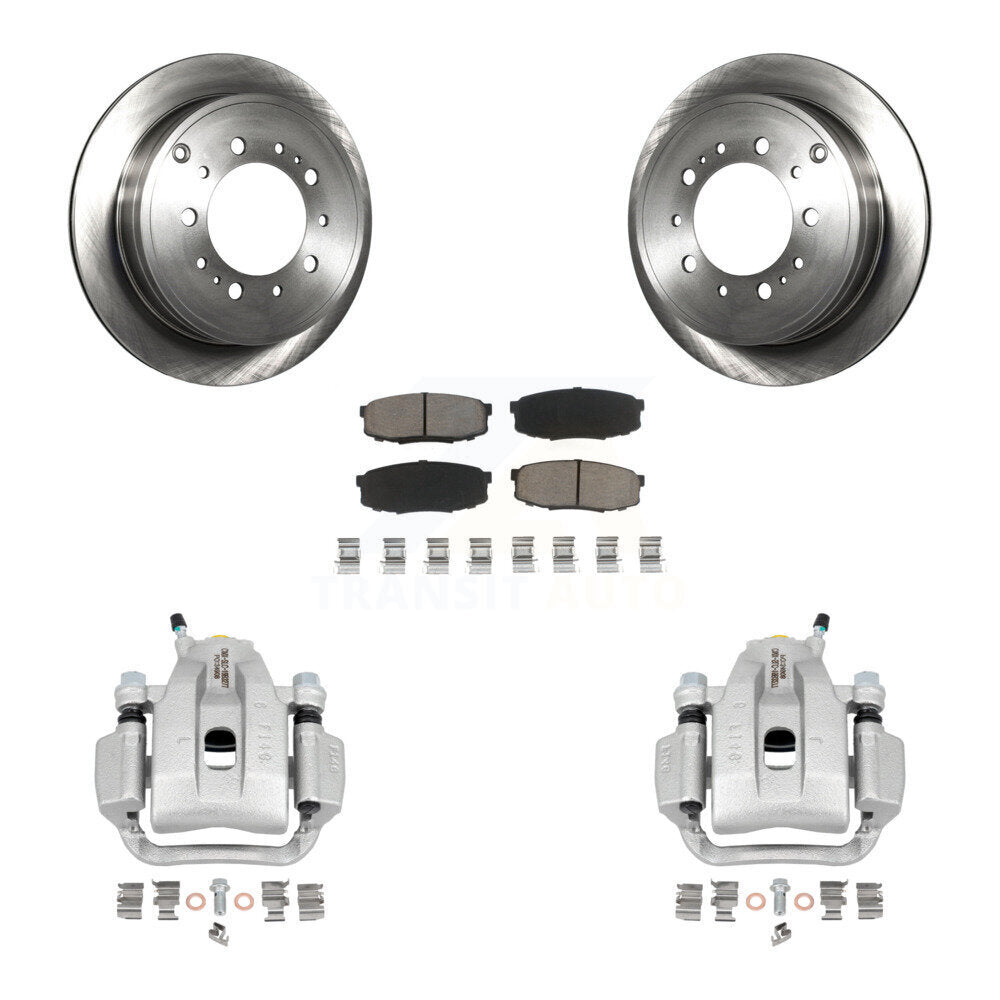 Kit de rotors d'étrier de frein à disque arrière et de plaquettes en céramique pour Toyota Tundra Sequoia