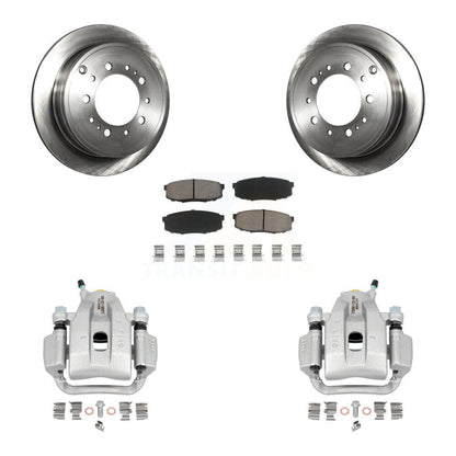 Kit de rotors d'étrier de frein à disque arrière et de plaquettes en céramique pour Toyota Tundra Sequoia