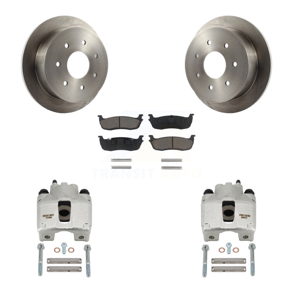 Kit de rotors d'étrier de frein à disque arrière et de plaquettes en céramique pour Ford F-250 HD
