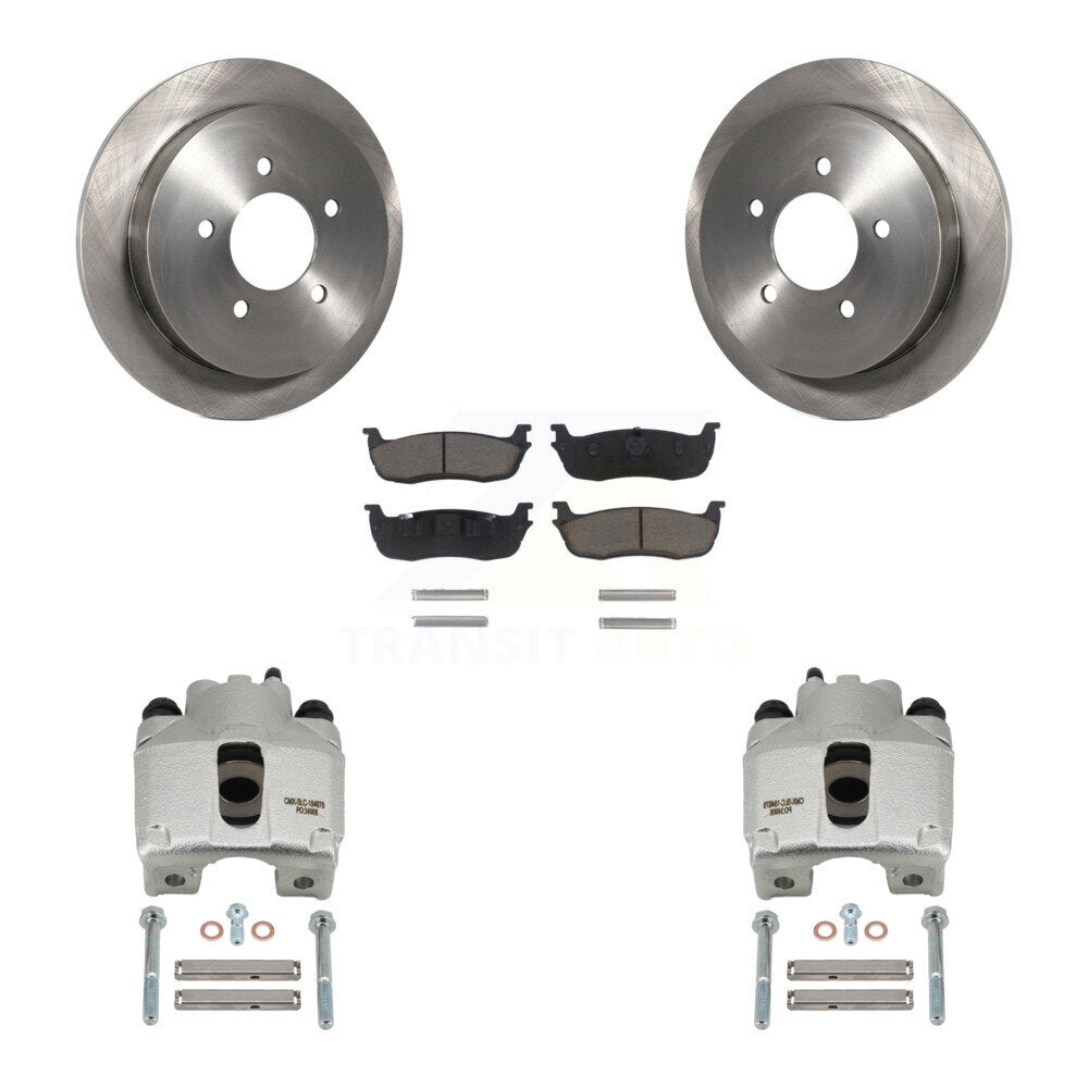 Kit de rotors d'étrier de frein à disque arrière et de plaquettes en céramique pour Lincoln Blackwood