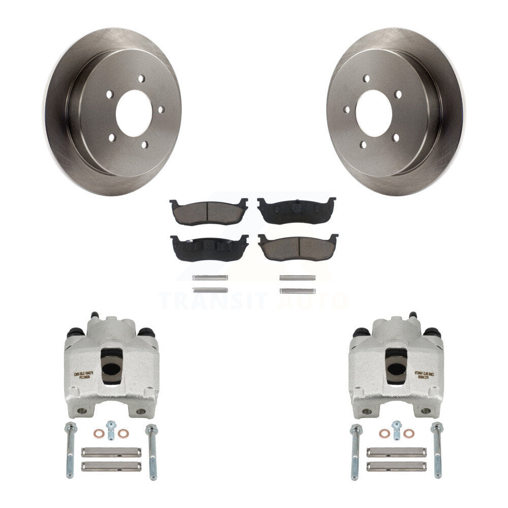 Kit de rotor d'étrier de frein arrière et de plaquettes en céramique pour Ford F-150 Expeditio 1997-1998