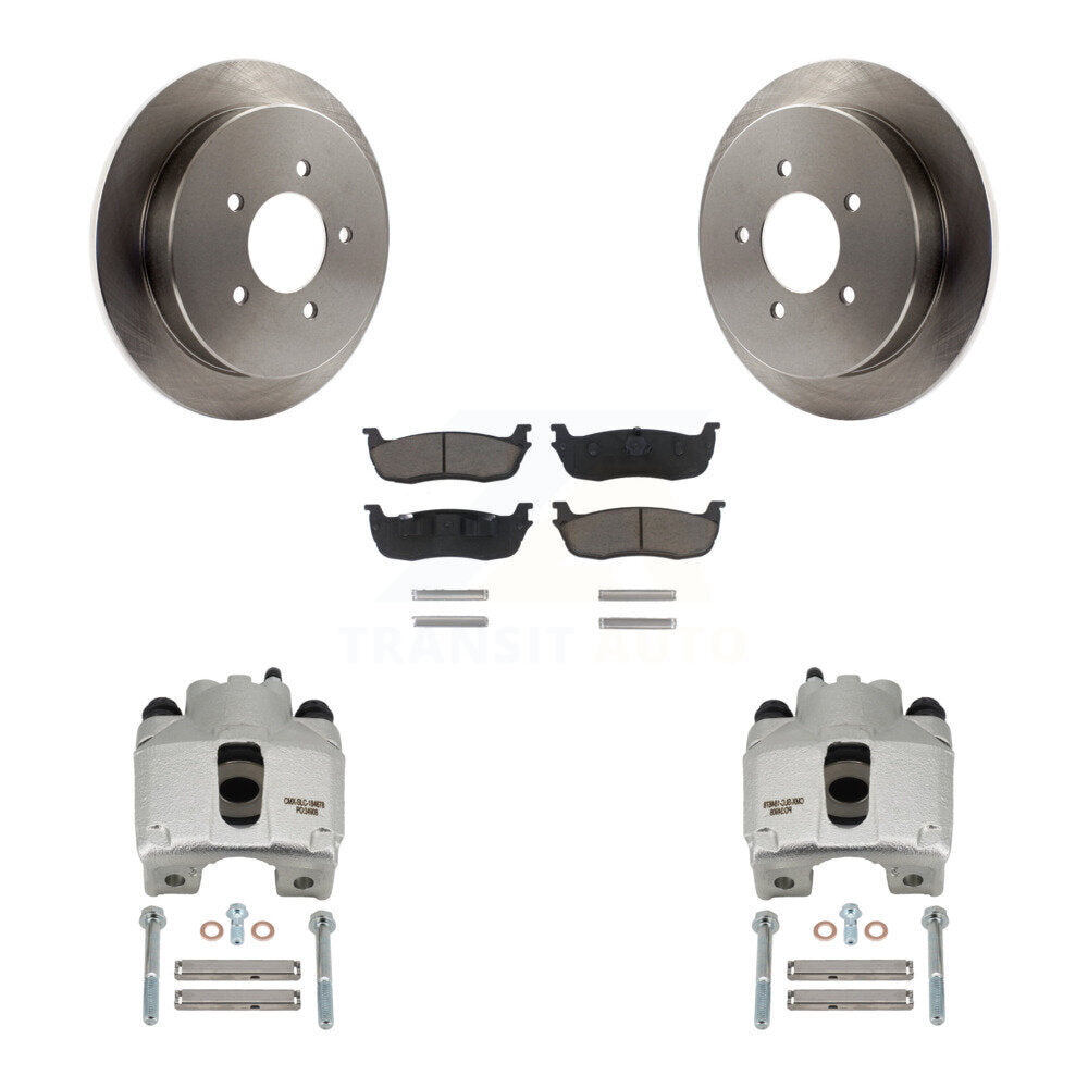Kit de rotor d'étrier de frein arrière et de plaquettes en céramique pour Ford F-150 Expeditio 1997-1998