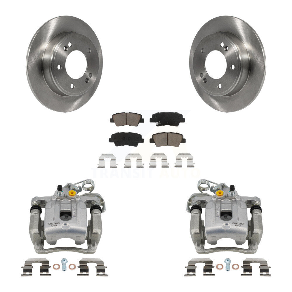 Kit de rotors d'étrier de frein à disque arrière et de plaquettes en céramique pour Hyundai Elantra Coupé