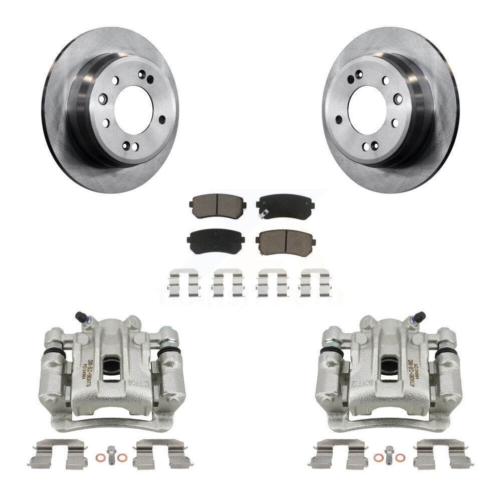 Kit de rotors d'étrier de frein à disque arrière et de plaquettes en céramique pour Hyundai Elantra