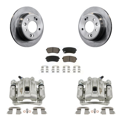 Kit de rotors d'étrier de frein à disque arrière et de plaquettes en céramique pour Hyundai Elantra