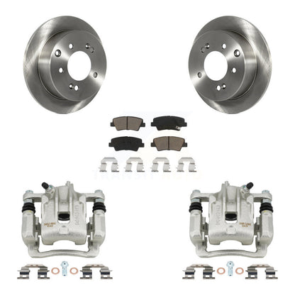 Kit de rotors d'étrier de frein à disque arrière et de plaquettes en céramique pour Kia Soul 2010-2013