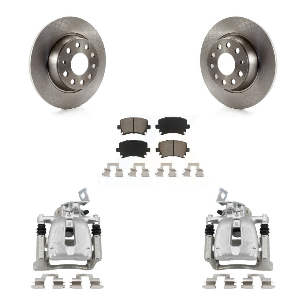 Rotors d'étrier de frein à disque arrière et Kit de plaquettes en céramique pour Volkswagen Passat 2.0 2008