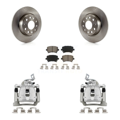 Rotors d'étrier de frein à disque arrière et Kit de plaquettes en céramique pour Volkswagen Passat 2.0 2008
