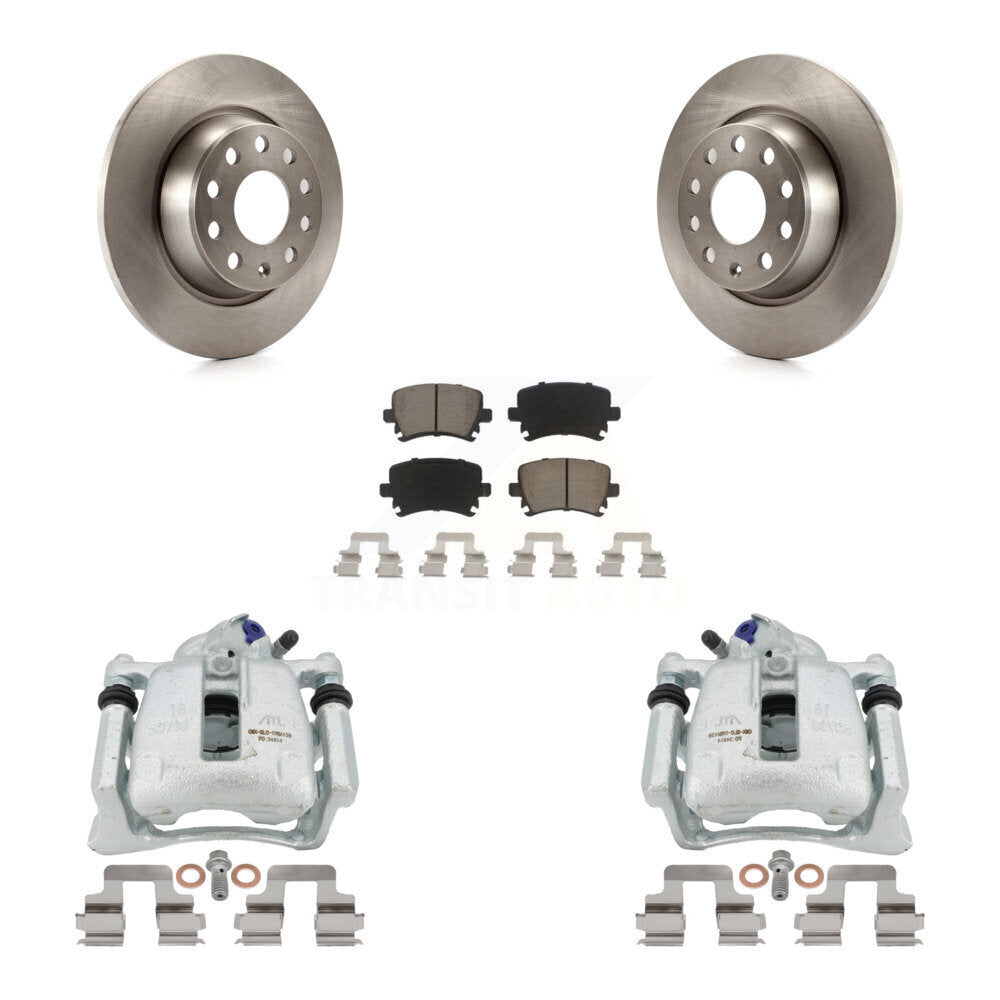Kit de rotors d'étrier de frein à disque arrière et de plaquettes en céramique pour Volkswagen Tiguan CC