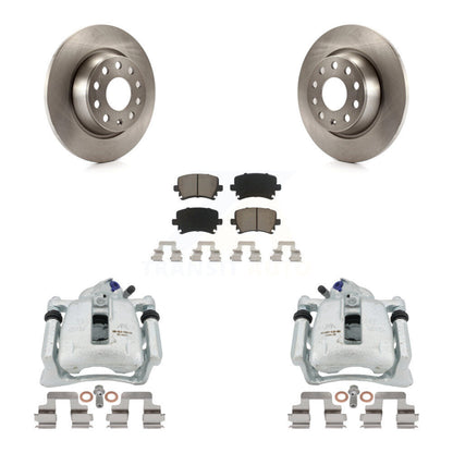 Kit de rotors d'étrier de frein à disque arrière et de plaquettes en céramique pour Volkswagen Tiguan CC