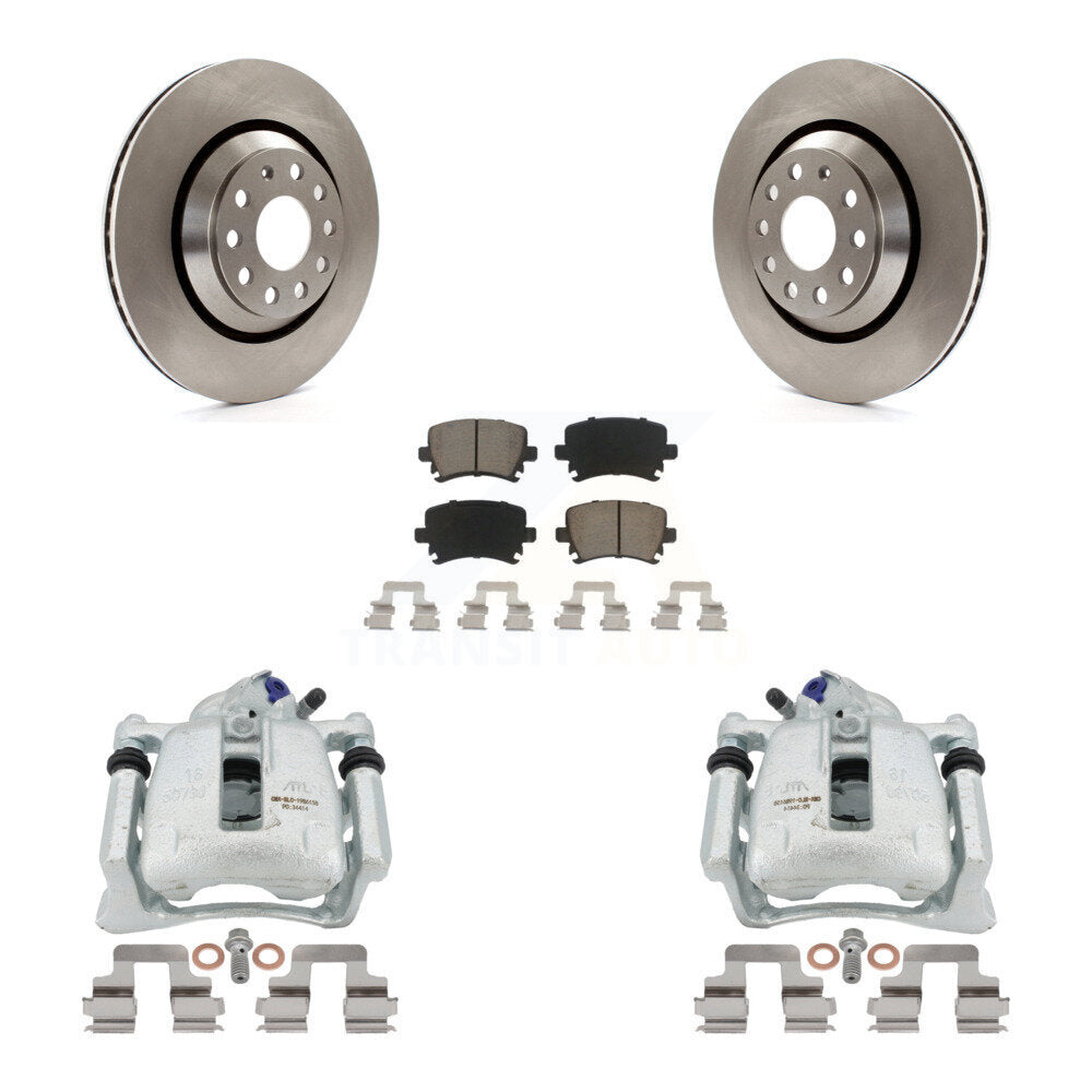 Kit de rotors d'étrier de frein à disque arrière et de plaquettes en céramique pour Volkswagen CC Passat