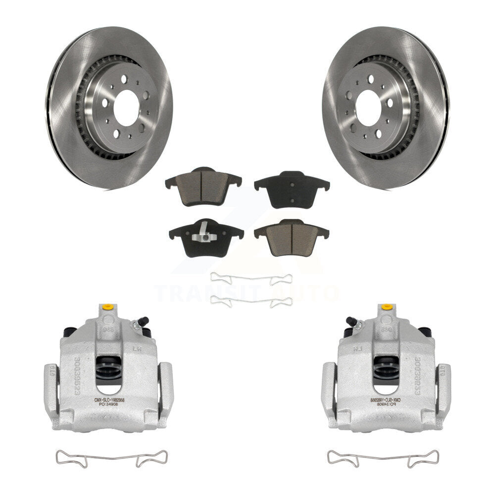 Kit de rotors d'étrier de frein à disque arrière et de plaquettes en céramique pour Volvo XC90 2003-2014