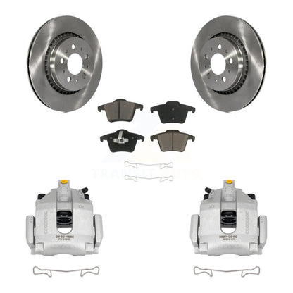 Kit de rotors d'étrier de frein à disque arrière et de plaquettes en céramique pour Volvo XC90 2003-2014