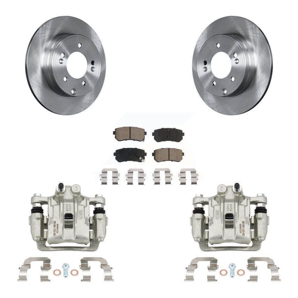 Rotors d'étrier de frein à disque arrière et Kit de plaquettes en céramique pour Hyundai Sonata Kia Optim