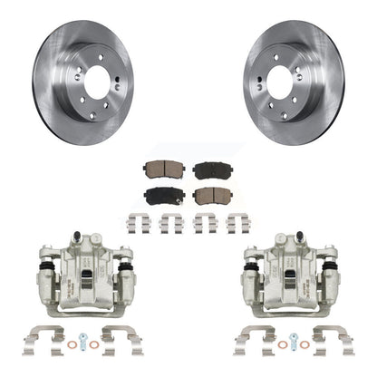 Rotors d'étrier de frein à disque arrière et Kit de plaquettes en céramique pour Hyundai Sonata Kia Optim