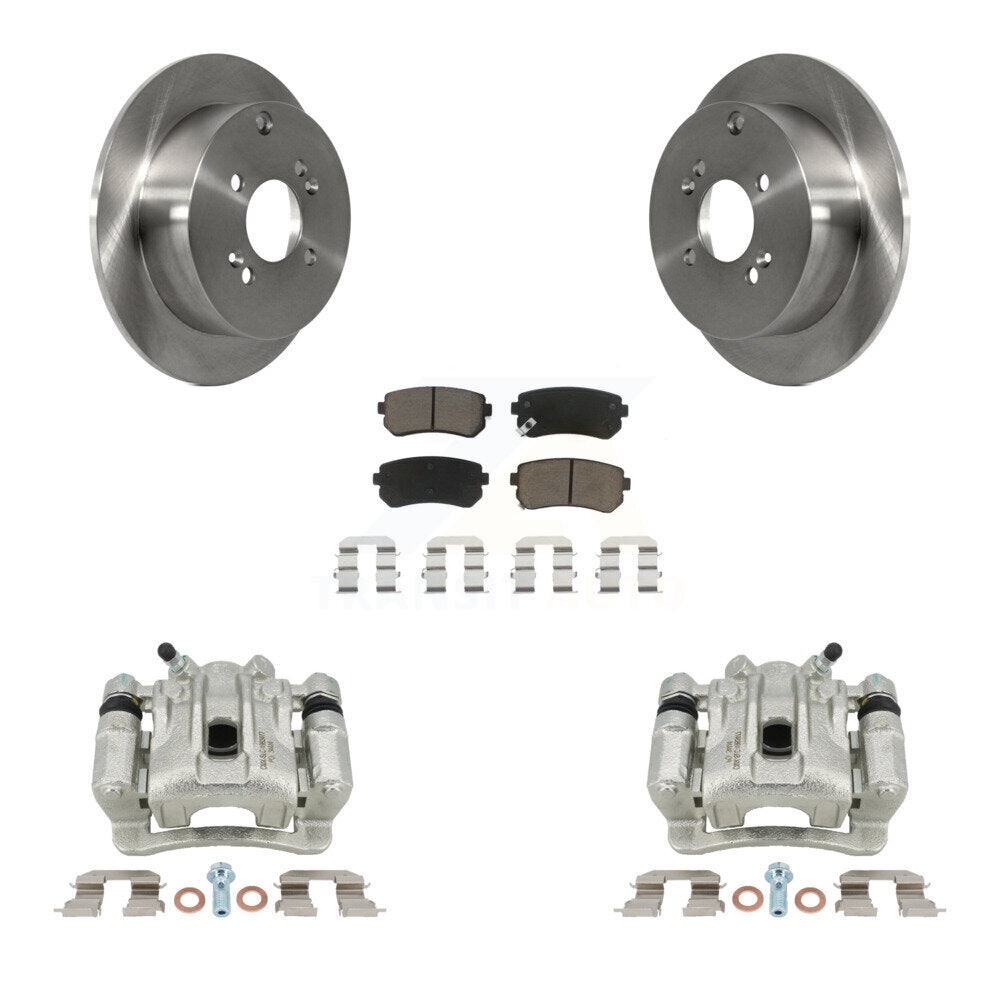 Rotors d'étrier de frein à disque arrière et Kit de plaquettes en céramique pour Hyundai Accent Kia Rio5 Ri