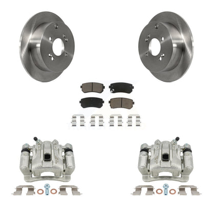 Rotors d'étrier de frein à disque arrière et Kit de plaquettes en céramique pour Hyundai Accent Kia Rio5 Ri