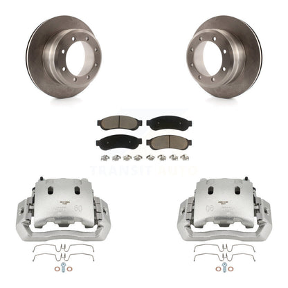 Kit de rotors d'étrier de frein à disque arrière et de plaquettes en céramique pour Ford F-450 Super Duty