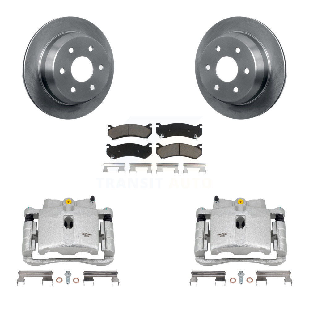 Rotor d'étrier de frein arrière et Kit de plaquettes en céramique pour Chevrolet Silverado 2500 HD GM