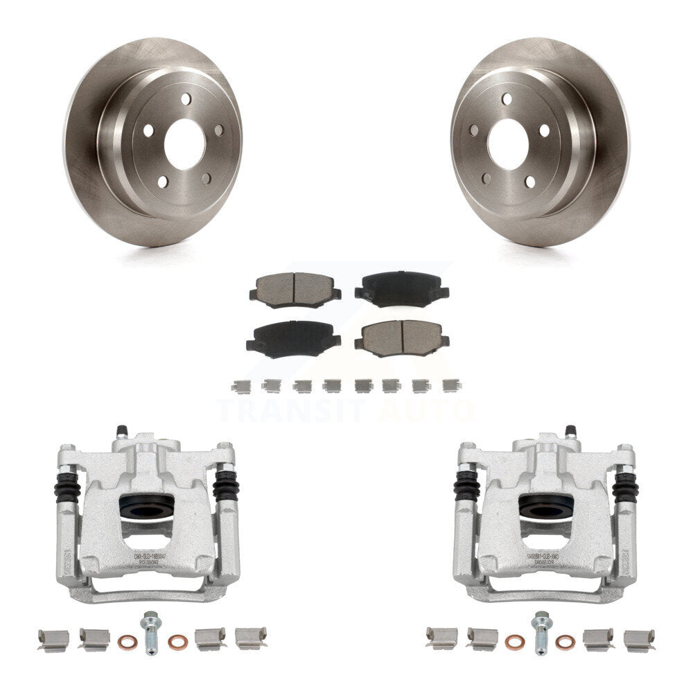 Kit de rotors d'étrier de frein à disque arrière et de plaquettes en céramique pour Jeep Wrangler JK