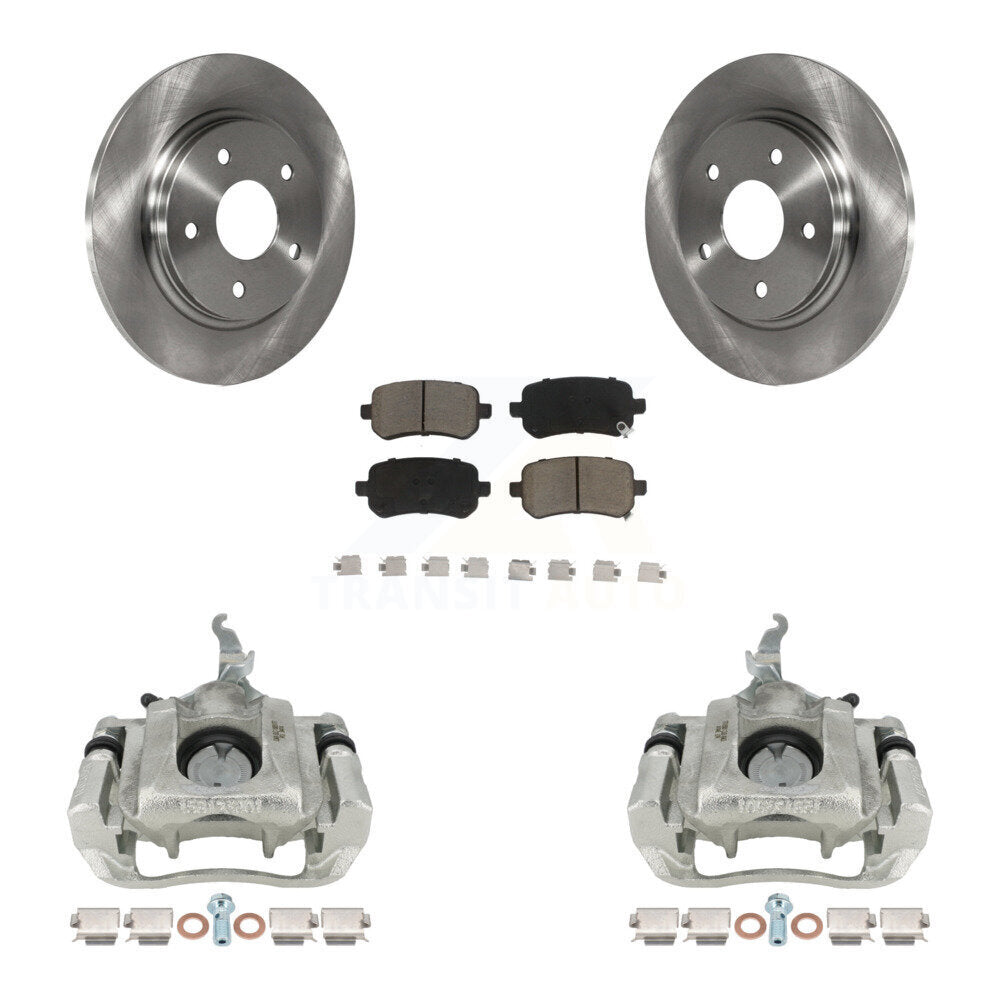 Kit de rotors d'étrier de frein à disque arrière et de plaquettes en céramique pour Dodge Journey 2009 – 2011