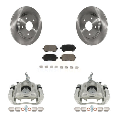 Kit de rotors d'étrier de frein à disque arrière et de plaquettes en céramique pour Dodge Journey 2009 – 2011