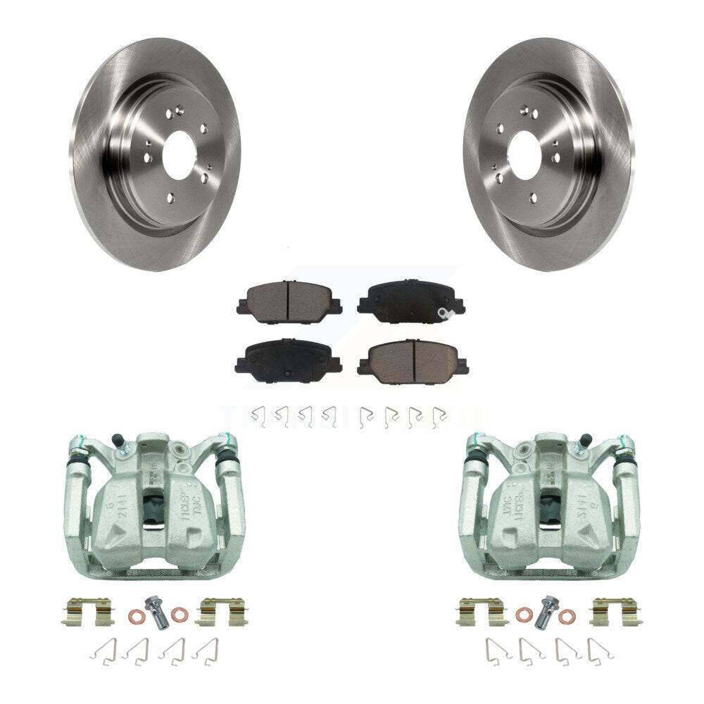 Kit de rotors d'étrier de frein à disque arrière et de plaquettes en céramique pour Honda CR-V 2017 – 2022