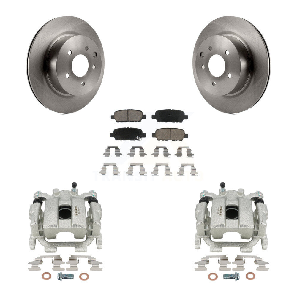 Kit de rotors d'étrier de frein à disque arrière et de plaquettes en céramique pour INFINITI EX35 2008-2012