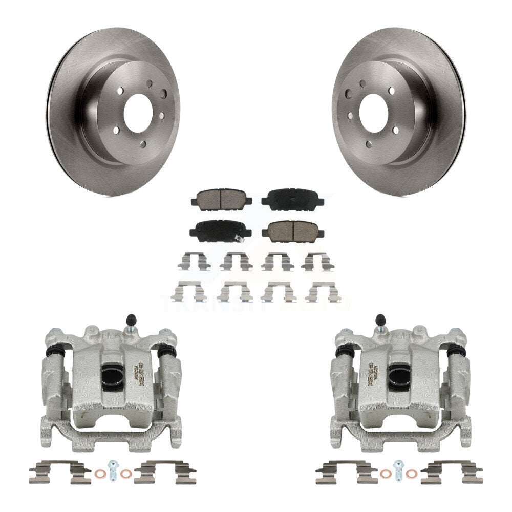 Kit de rotors d'étrier de frein à disque arrière et de plaquettes en céramique pour Nissan Maxima